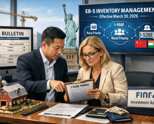 Featured image for article on USCIS EB-5 inventory management update. 