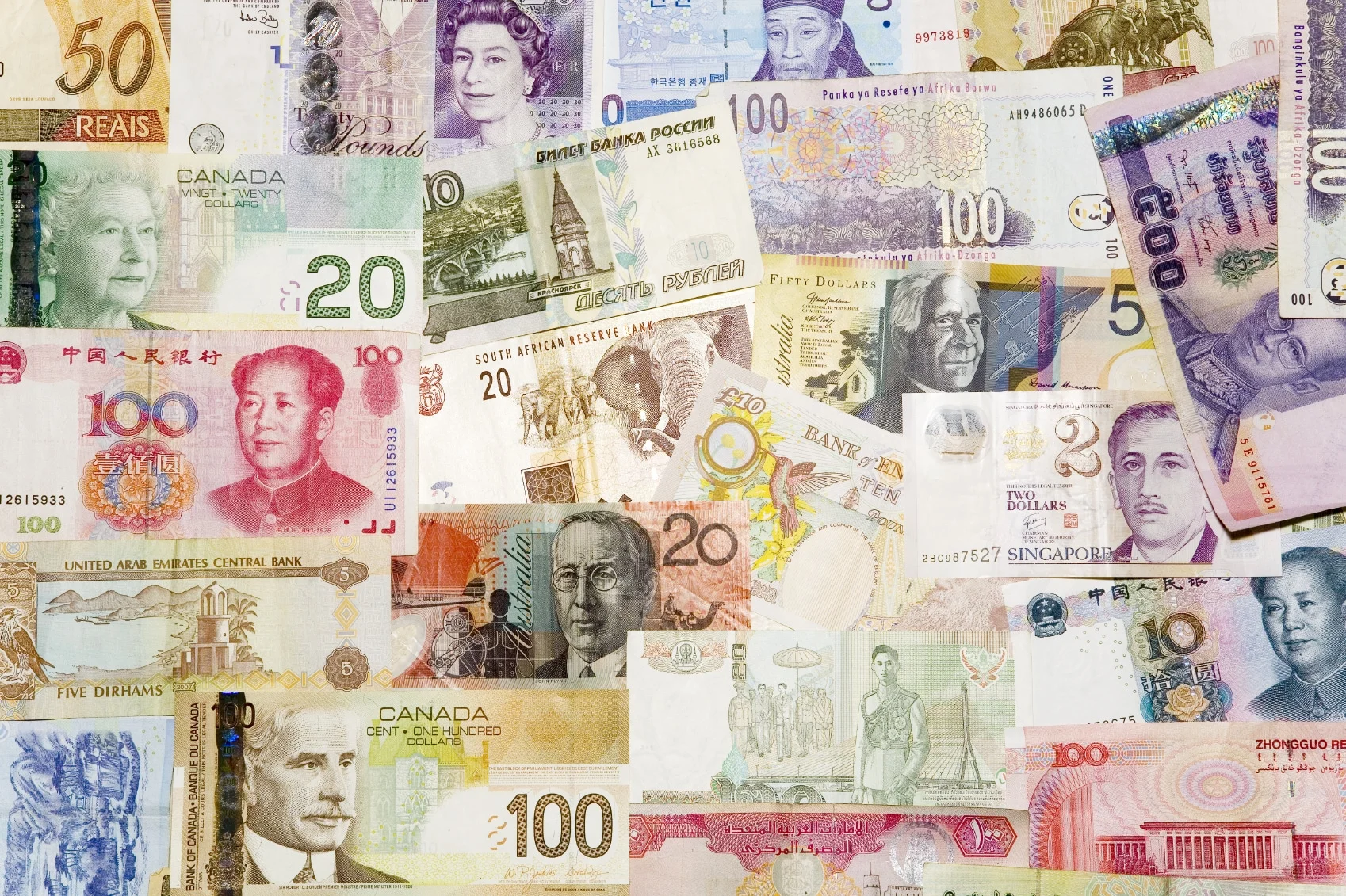 Valuta's van de wereld